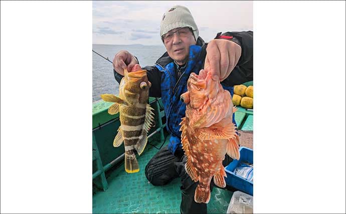 沖五目釣りで美味魚続々！良型アマダイにレンコダイにタカバ【船釣り釣果速報・福岡】