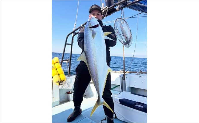 【沖釣り釣果速報】芦屋沖の落とし込み釣りで100cmの大ヒラマサ降臨！船中青物67尾の爆釣劇（福岡）