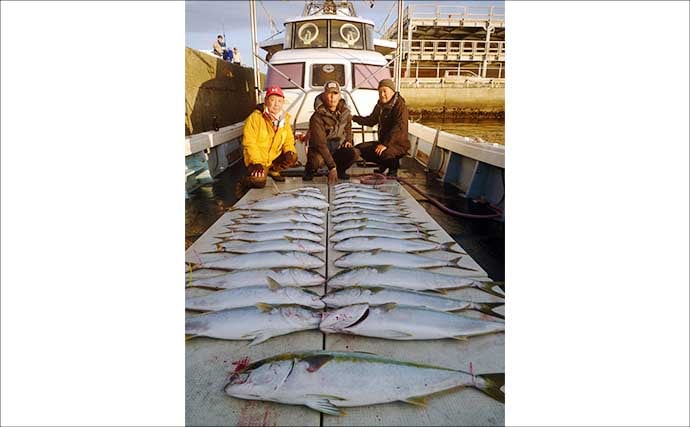 【沖釣り釣果速報】芦屋沖の落とし込み釣りで100cmの大ヒラマサ降臨！船中青物67尾の爆釣劇（福岡）