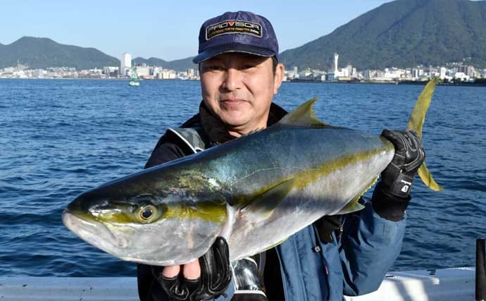 【沖釣り釣果速報】芦屋沖の落とし込み釣りで100cmの大ヒラマサ降臨！船中青物67尾の爆釣劇（福岡）
