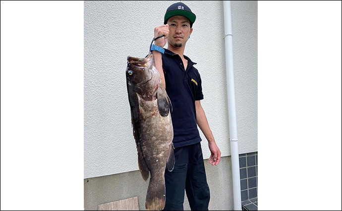 夜釣りで5.3kgアラ(クエ)をキャッチ!【山口】水深2〜3mの浅場ポイントでヒット
