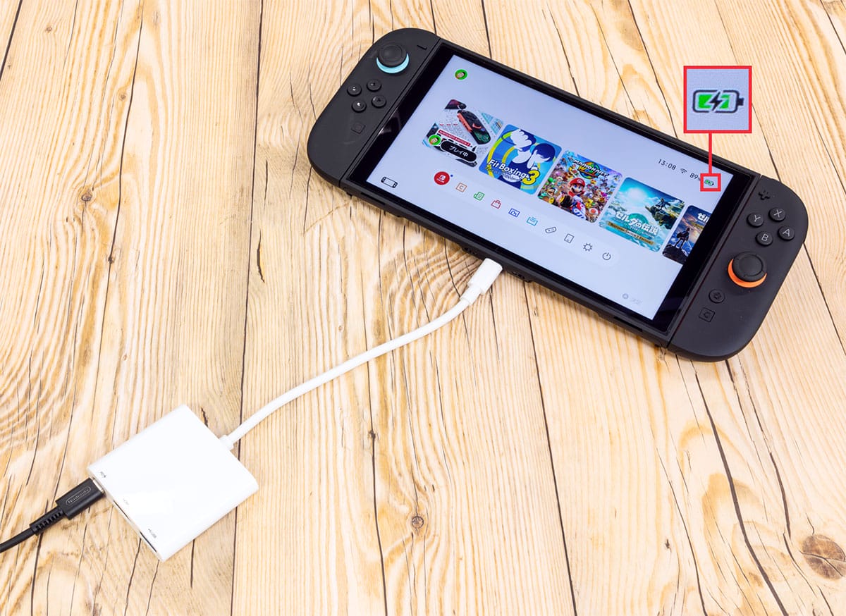 ダイソーの「Type-C 3in1 HUB」を使ってSwitch 2を大画面テレビに表示できるのか実際に試してみた！の画像5