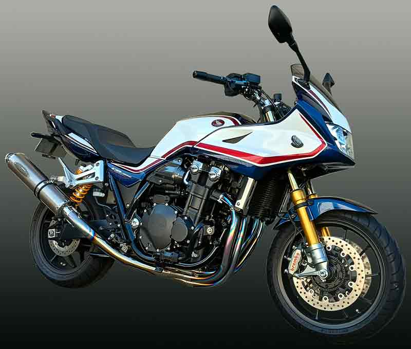 テックサーフの手曲げオールチタニウムマフラー「Type-2」シリーズに CB1300SB/SF(21-)用が発売! 記事1