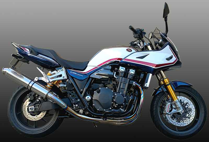 テックサーフの手曲げオールチタニウムマフラー「Type-2」シリーズに CB1300SB/SF(21-)用が発売! 記事2