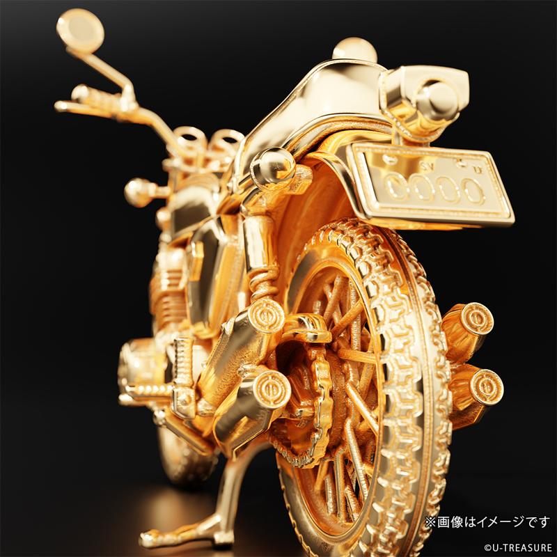 【Honda】”ナナハン”の代名詞「CB750FOUR」1969年モデルの1/24サイズ シルバー製フィギュア。ナンバープレートにシリアルナンバーを刻印