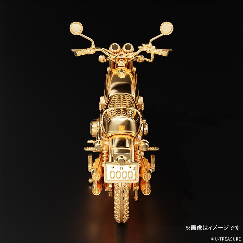 【Honda】”ナナハン”の代名詞「CB750FOUR」1969年モデルの1/24サイズ シルバー製フィギュア。ナンバープレートにシリアルナンバーを刻印