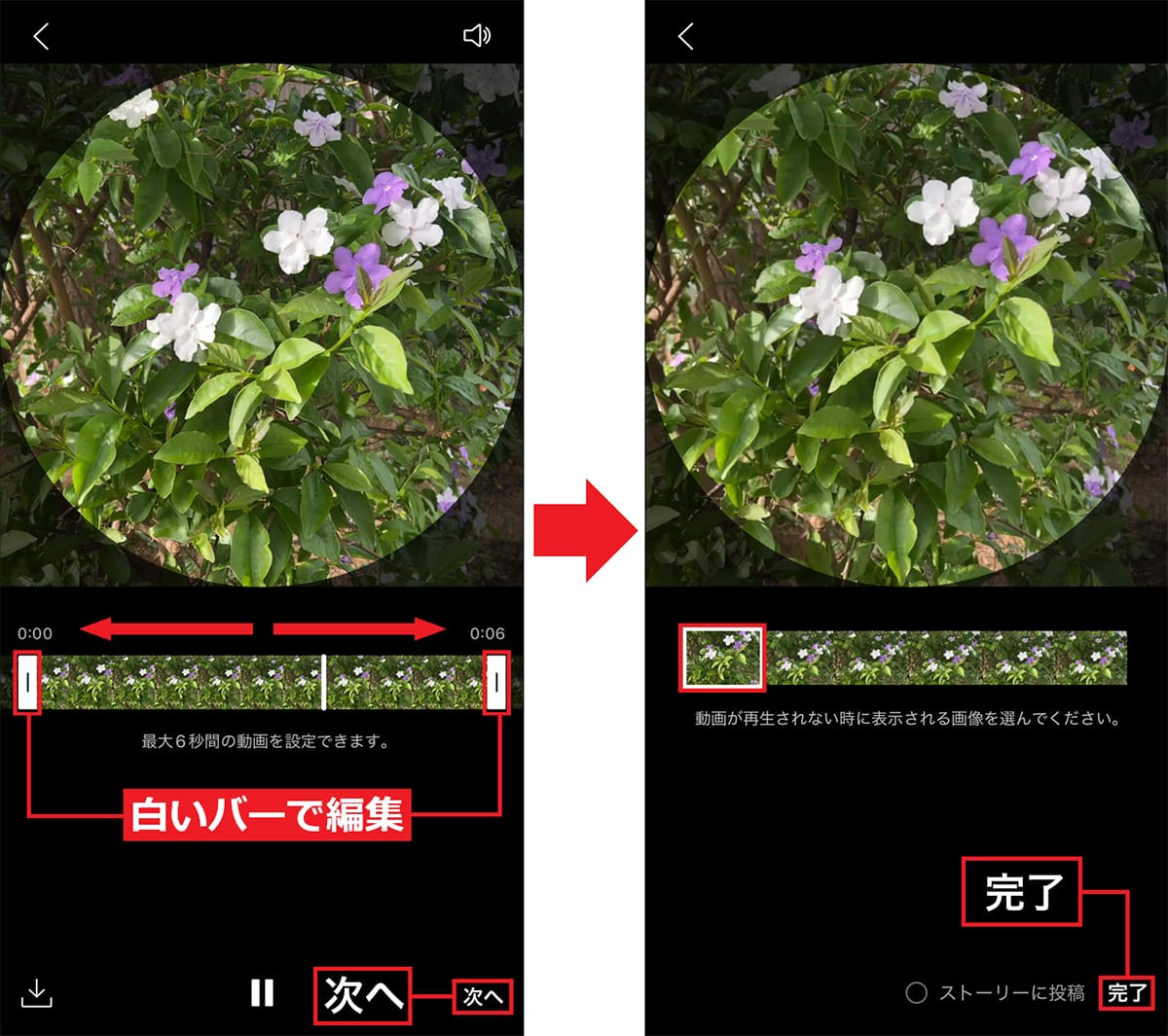 <チェック中>LINEのプロフィールアイコンを動画に設定する方法 最大6秒まで設定OKの画像8