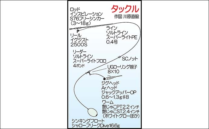 有家港のアジングで良型25cmが連発！【山口】フロートを使った沖目狙いの遠投が奏功