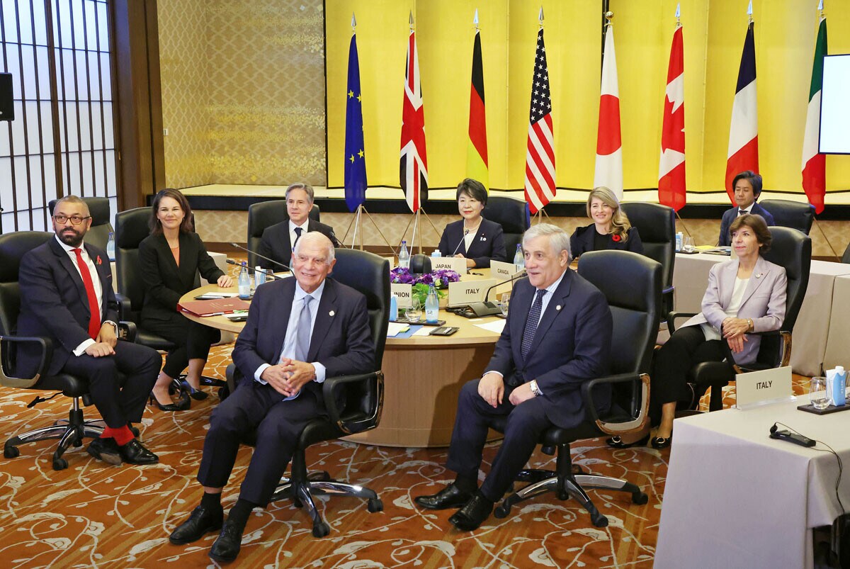 祝!!　「G7マイナス日本」にならなかったG7外相会議＠東京（写真：共同）