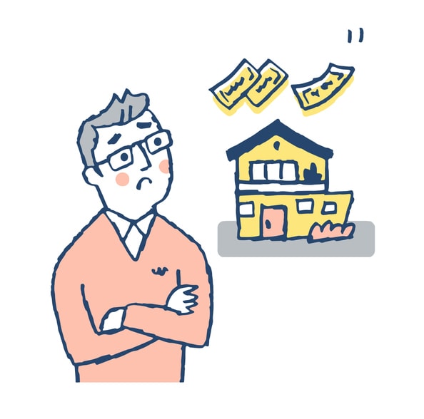 A man thinking about mortgages and cash