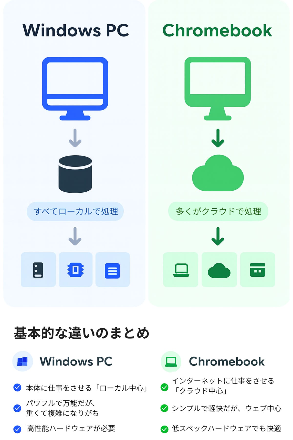 Google ChromebookとWindowsの思想の違い1