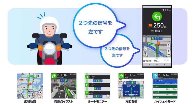 バイク専用ナビゲーションアプリ「MOTTO