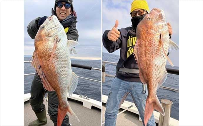 関西エリアの【船釣り特選釣果】ディープタイラバで70cm級大ダイを好捕！深場攻略が的中