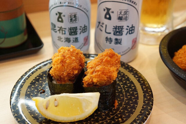 「広島県産カキフライ軍艦」　　