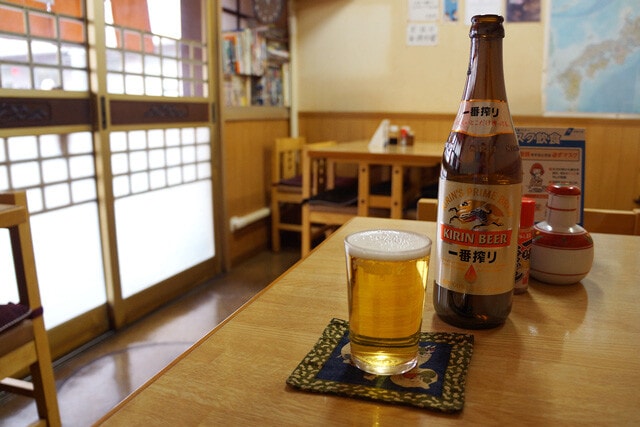 「ビール」（580円）