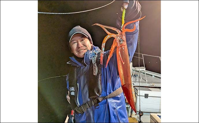 「ツツイカ3種そろい踏み！」イカメタルゲームでヤリイカ・アカイカ・スルメイカ手中【三重・錦沖】