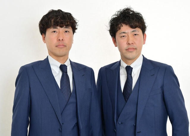 吉田たち（結成18年目・吉本興業）こうへい（左）ゆうへい（右）©フジテレビ
