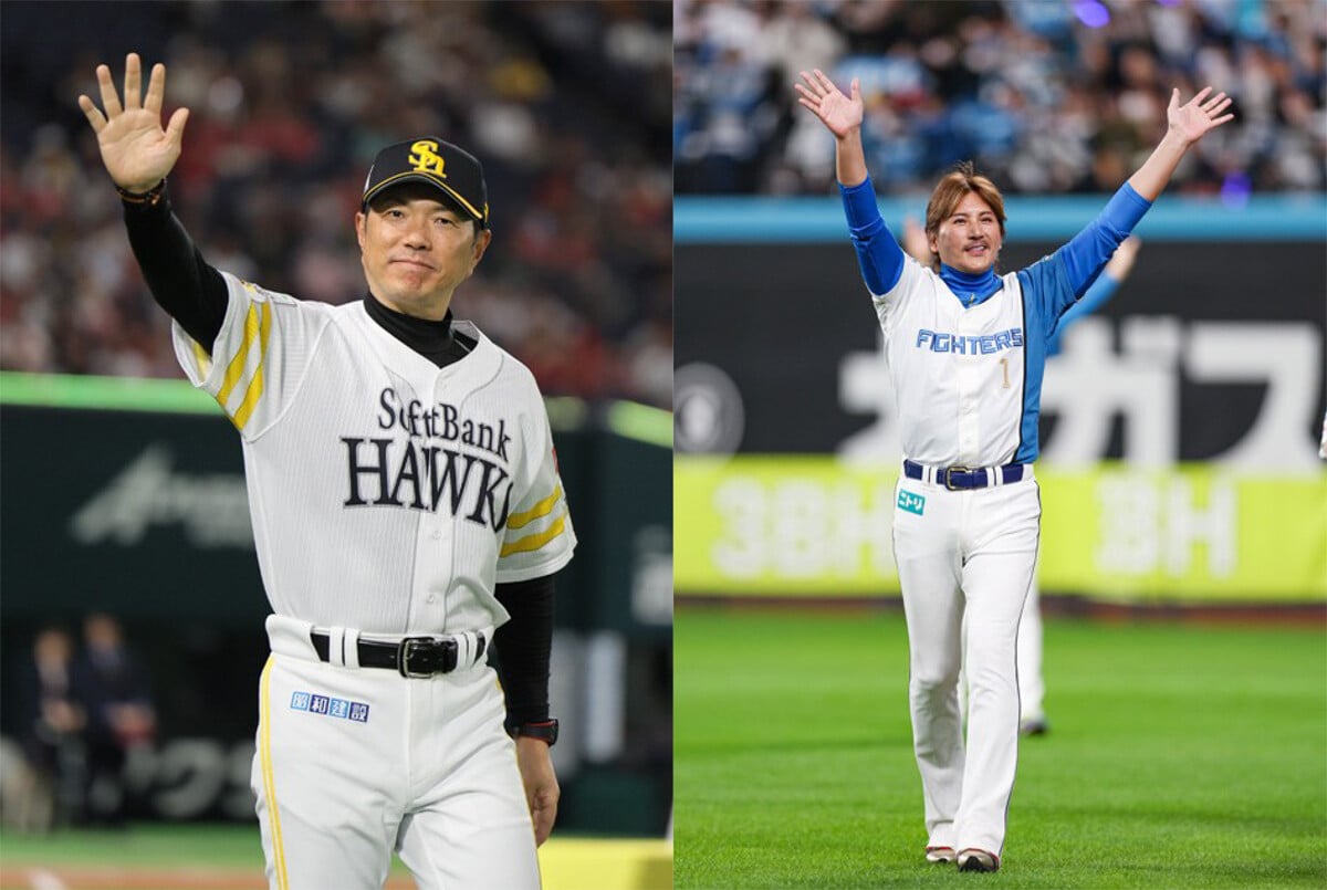 （左）昨季は2年連続リーグ優勝を達成し、日本一にも輝いたソフトバンク・小久保監督と（右）就任５年目を迎える日本ハム・新庄剛志監督。悲願のリーグ優勝へ向け、戦力は整った
