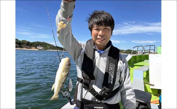 【沖釣り釣果速報】秋の伊良湖沖カワハギ釣り盛況!良型交じりで釣る人28匹(愛知)