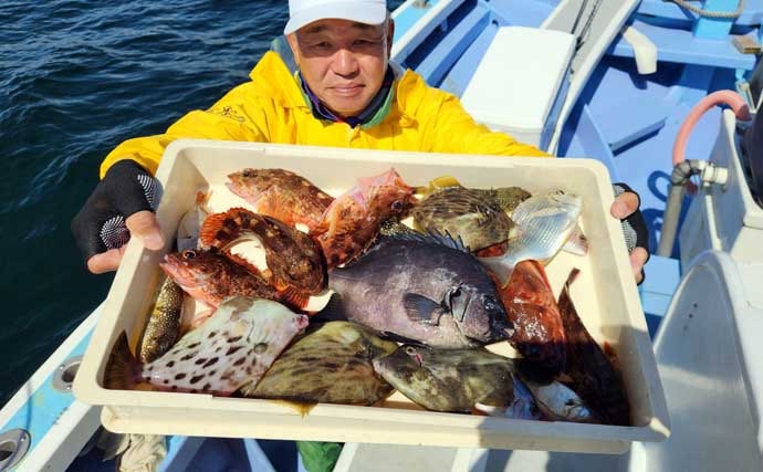 【沖釣り釣果速報】秋の伊良湖沖カワハギ釣り盛況!良型交じりで釣る人28匹(愛知)