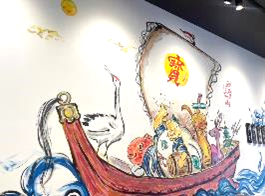手描きの壁画 手描きの壁画