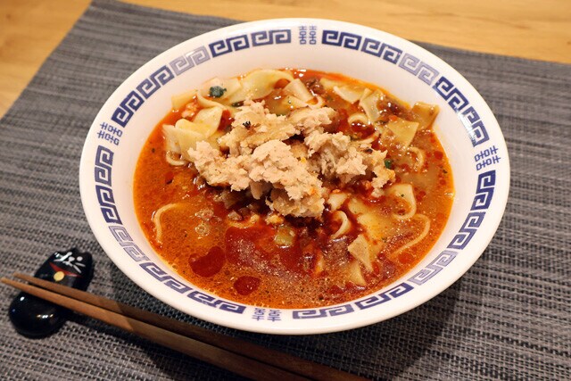 （５）完成！「タンタンビャンビャン麺」