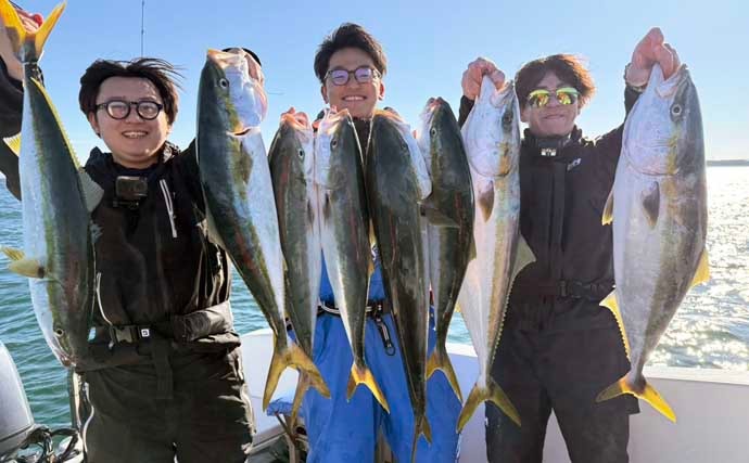 「冬の伊勢湾が熱い！」青物・マダイ・アオリイカの本命3種コンプリート達成