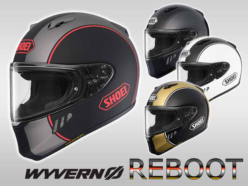ショウエイの新フルフェイス WYVERN Ø にグラフィックモデル「WYVERN Ø REBOOT/リブート」が登場! メイン