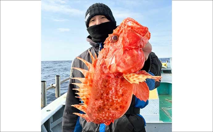 【沖釣り釣果速報】1.5kg超オニカサゴ堂々浮上！底物五目で高級魚多彩（愛知・静岡）