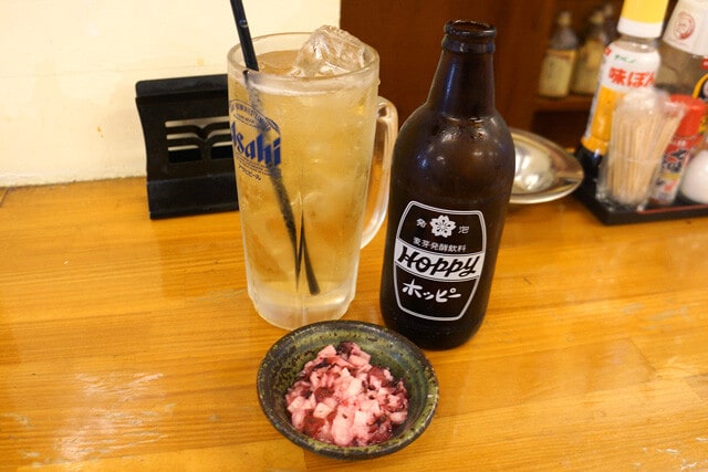 「ホッピー 白セット」（500円） 