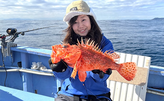 「冬でも釣りに行くのには訳があった？」厳寒期の高級美味食材『オニカサゴ』を狙う！