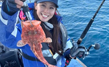 「冬でも釣りに行くのには訳があった?」厳寒期の高級美味食材『オニカサゴ』を狙う!