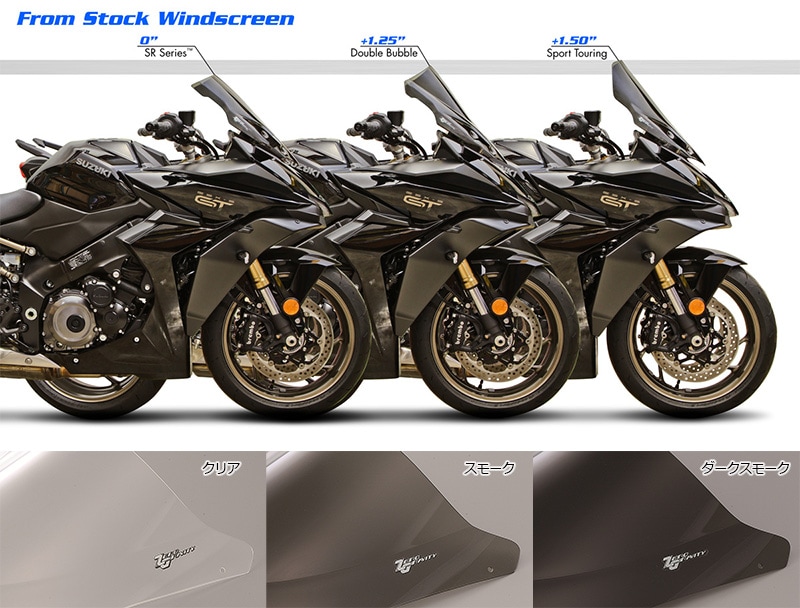 ゼログラビティのスクリーンに GSX-S1000GT/GT+(22-25)用が登場! 記事1