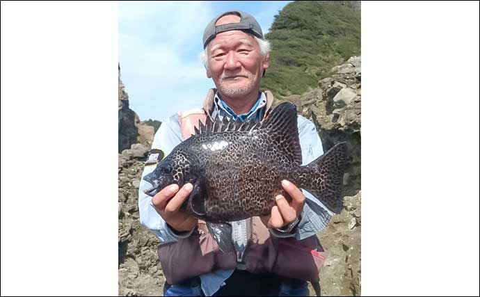 「秋磯スタートダッシュ!」高島の沖磯釣りで良型イシガキダイをキャッチ【静岡】