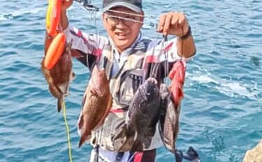 「秋磯スタートダッシュ！」高島の沖磯釣りで良型イシガキダイをキャッチ【静岡】