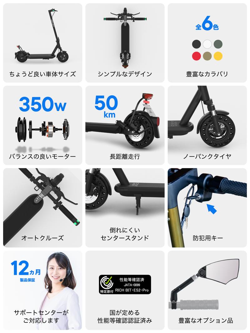 Acalie特定原付電動キックボード「RICHBIT