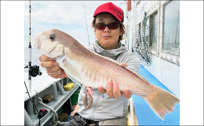 【沖釣り釣果速報】アマダイ便で1kg超え良型シロアマダイ浮上!赤白そろい踏みでゲット(愛知・静岡)