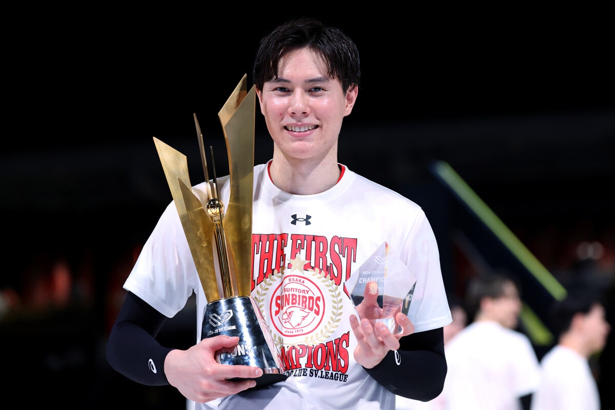 サントリーの髙橋は「ベスト6」などタイトル4冠に輝いた。ほかの日本代表の選手たちも含め女性を中心に人気が拡大した