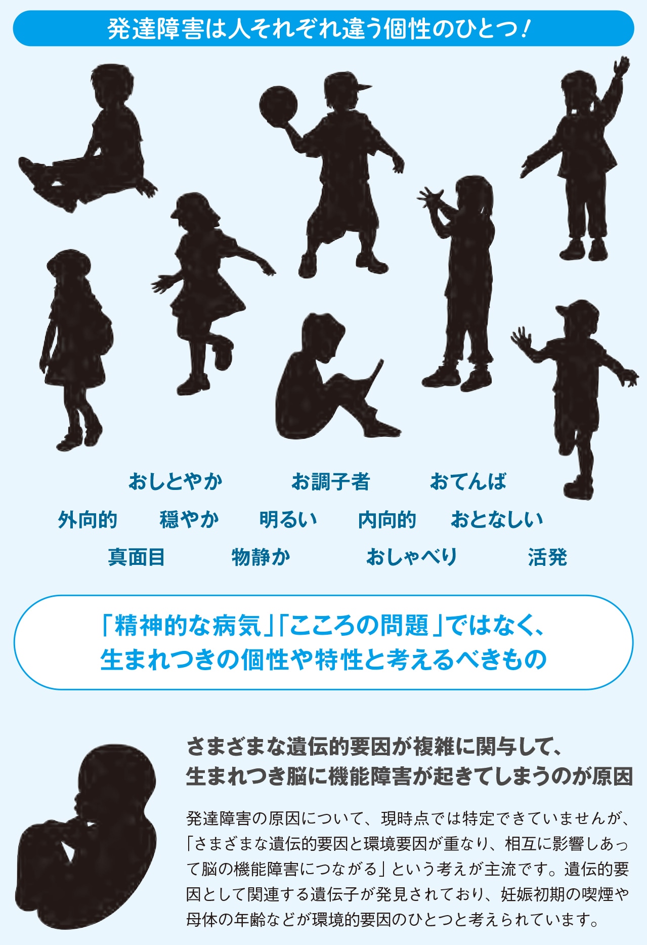 そもそも発達障害は病気じゃない！ 生まれつきの個性だと考えよう【心と行動がよくわかる 図解 発達障害の話】