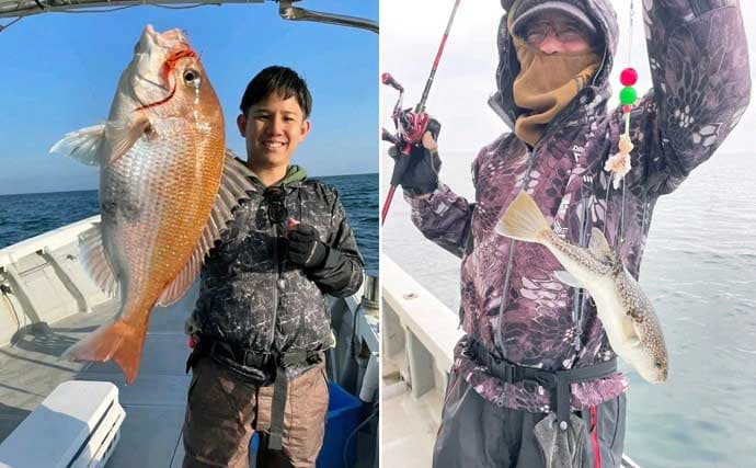 関西エリアの【船釣り特選釣果】タイサビキでマダイ好反応！青物・根魚も各地で上向き