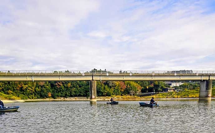 高滝湖のボートワカサギ釣りで39尾キャッチ【千葉】厳寒前で群れが薄く食いも渋め