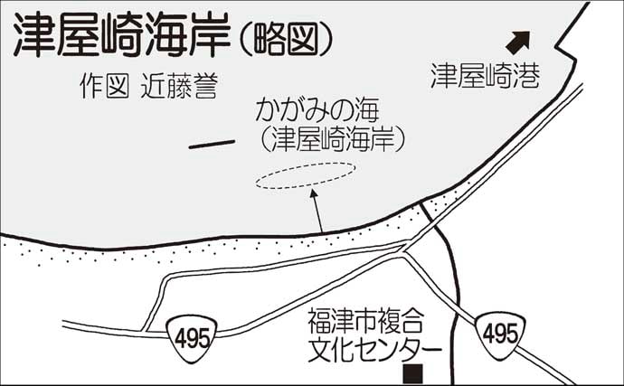 津屋崎海岸の投げ釣りで落ちギス好反応【福岡】近投中心で20cm級含み30尾キャッチ