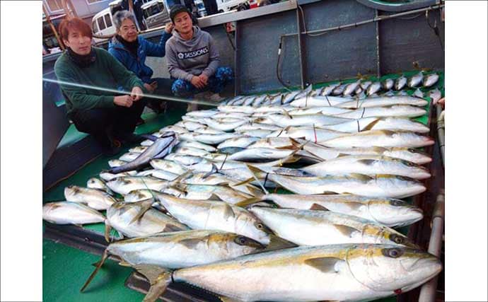 【沖釣り釣果速報】ヒラマサがデッキにズラリ！玄界灘の落とし込み釣りで青物続々ヒット（福岡）