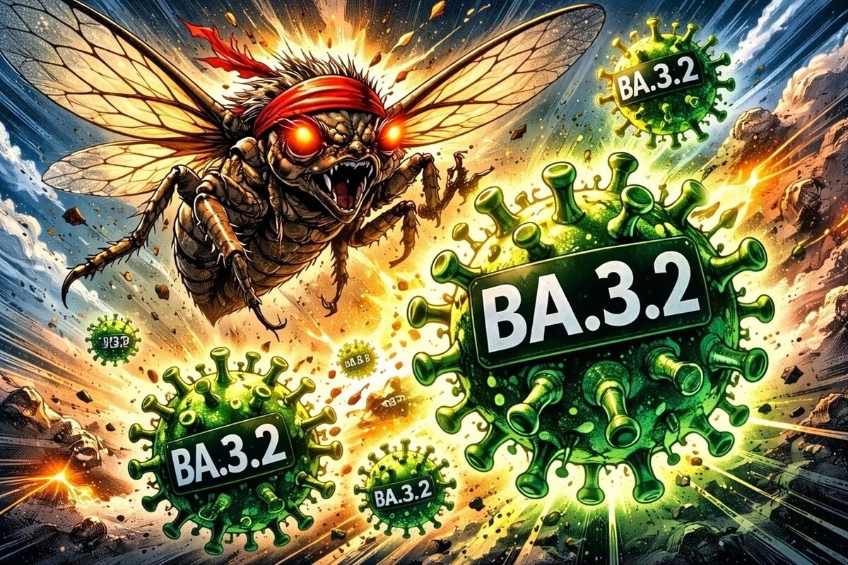 研究者も「信じられない...」と驚く新たな変異株が出現。新たなオミクロン「BA.3.2」とは?(イラストはイメージです)