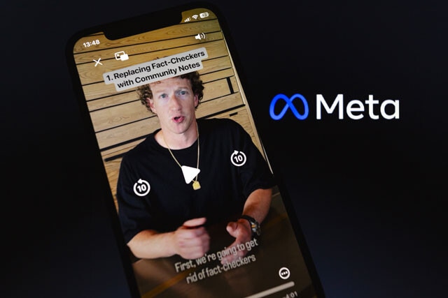 Metaはファクトチェックを廃止し、Xと同様、コミュニティノートを使用すると発表した