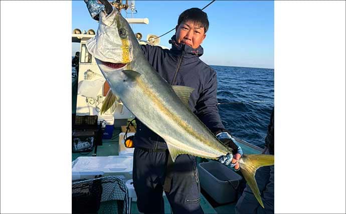 【沖釣り釣果速報】芦屋沖の落とし込み釣りで100cmヒラマサ浮上！船中青物57匹の爆発劇（福岡）