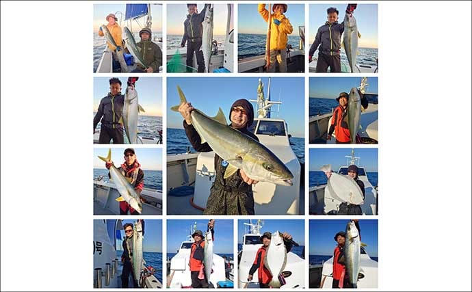 【沖釣り釣果速報】芦屋沖の落とし込み釣りで100cmヒラマサ浮上！船中青物57匹の爆発劇（福岡）