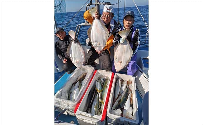 【沖釣り釣果速報】芦屋沖の落とし込み釣りで100cmヒラマサ浮上！船中青物57匹の爆発劇（福岡）