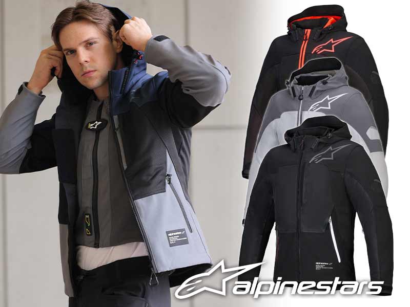アルパインスターズのライディングパーカ「CREW PARKA AIR ASIA」が岡田商事から発売! メイン