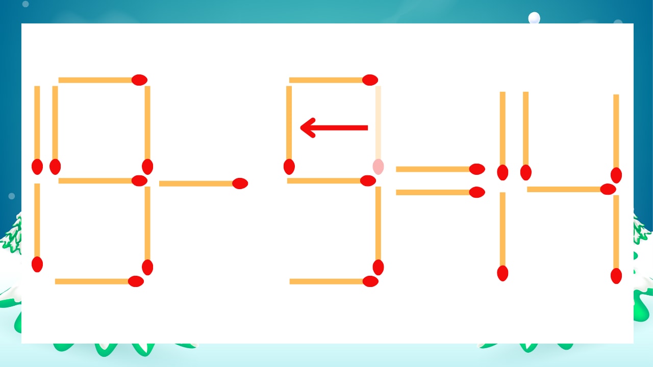 【マッチ棒クイズ】1本だけ動かして正しい式に：19-3=14？の正解画像